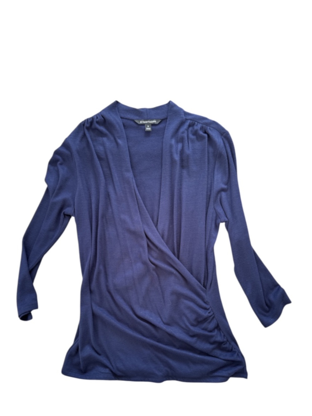 41 Hawthorn Deep Navy V-Neck Wrap Sweater